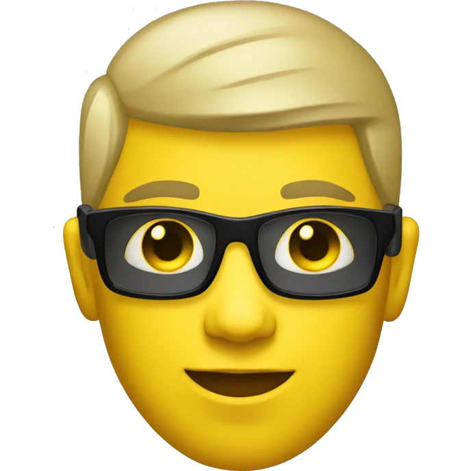 dj vinyl guy with yellow skin emoji