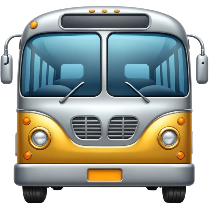 High resolution of  bus emoji