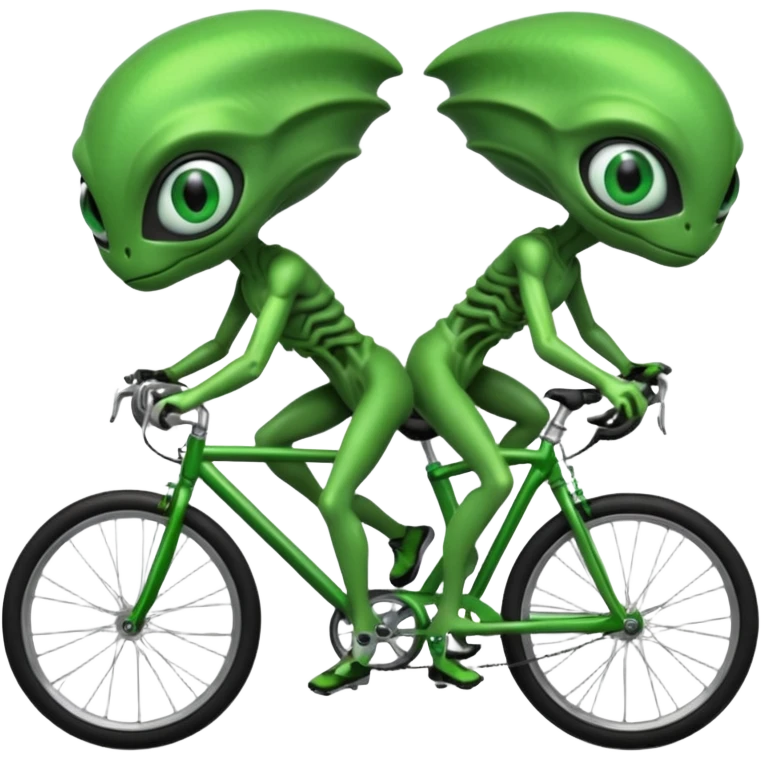 aliens riding bicycles emoji