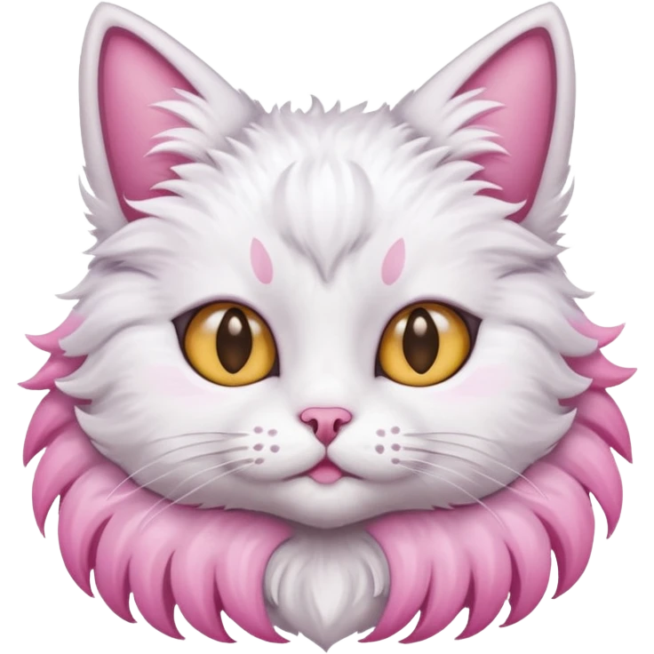 gatto con le ali rosa emoji