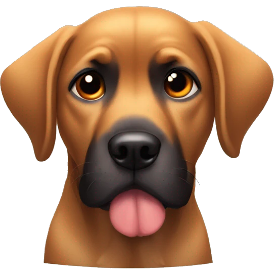 black dog, big jowls, sad puppy eyes, wings, winged dog, angel wings,red collar emoji