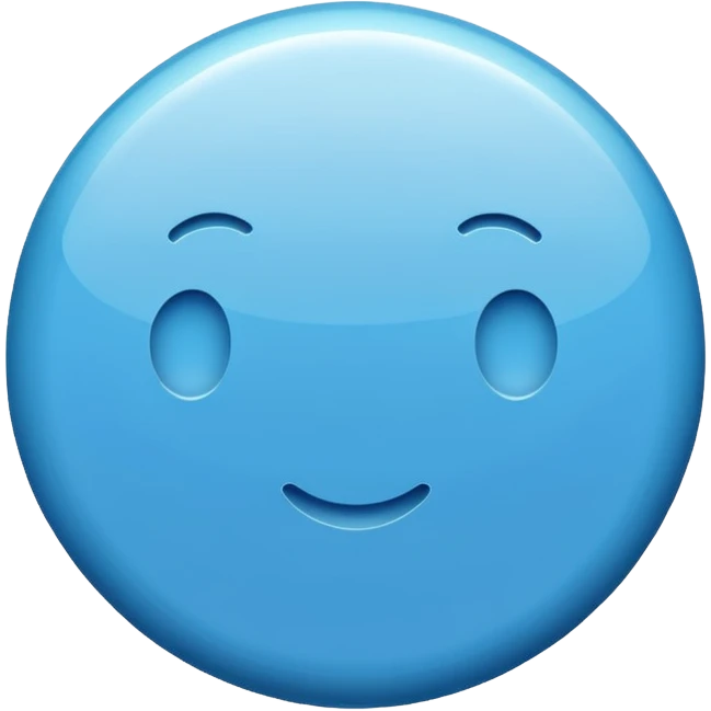 blue tablet pill emoji