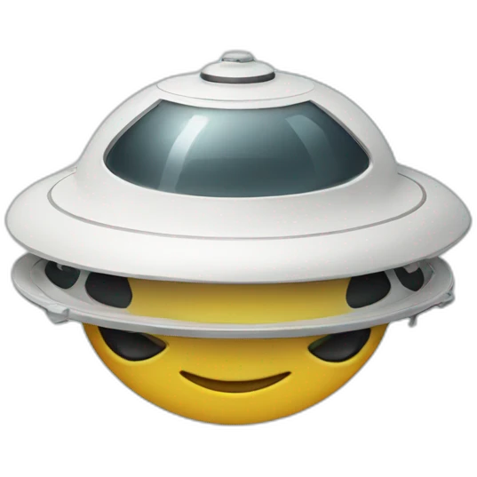 a ufo laughing emoji