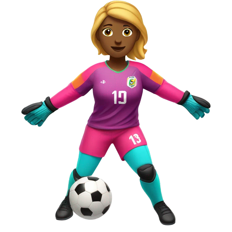 Soccer goalkeeper girl  emoji