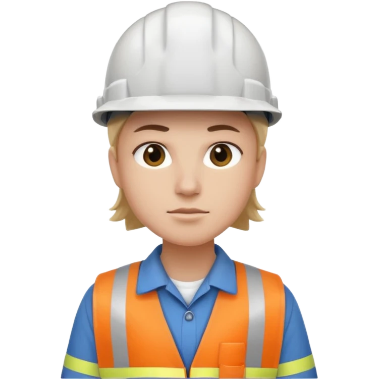 character in work clothes emoji