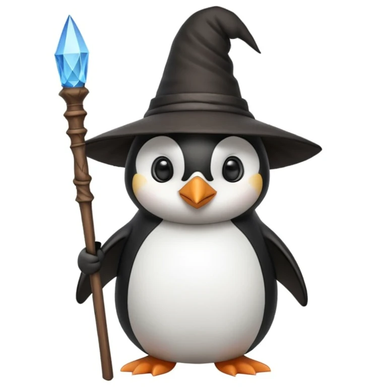 Penguin Wizard emoji