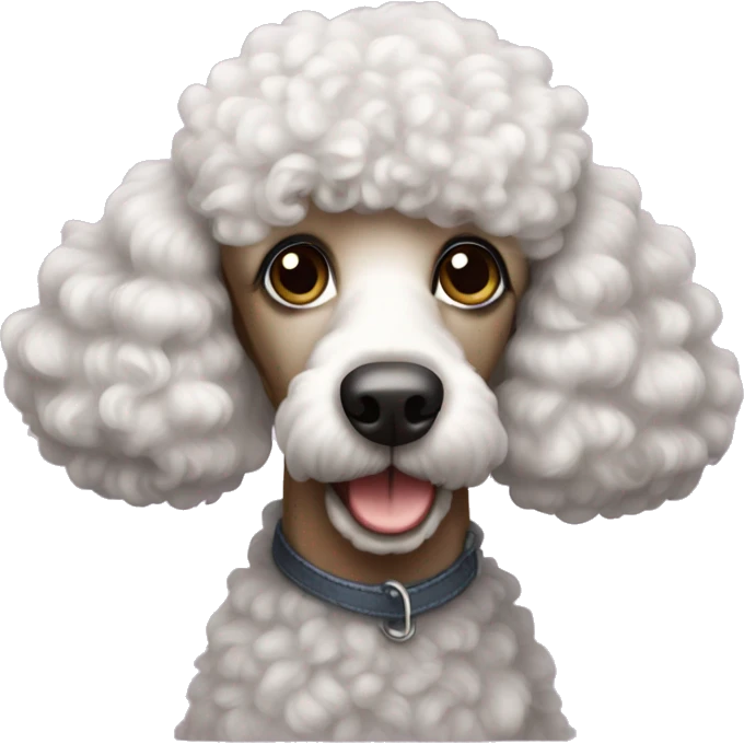 The poodle  emoji