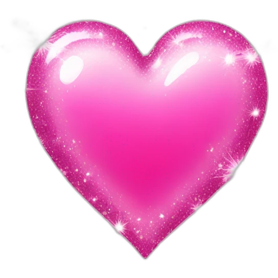 Sparkle with pink heart  emoji