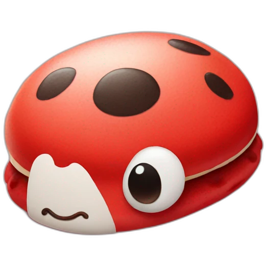 ladybug macaron emoji