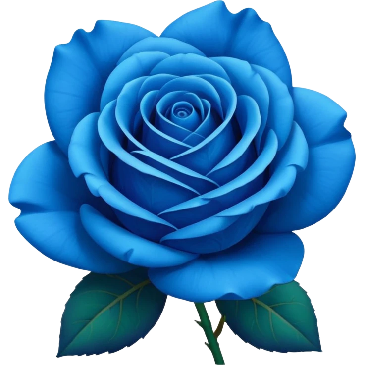 Rosa azul emoji