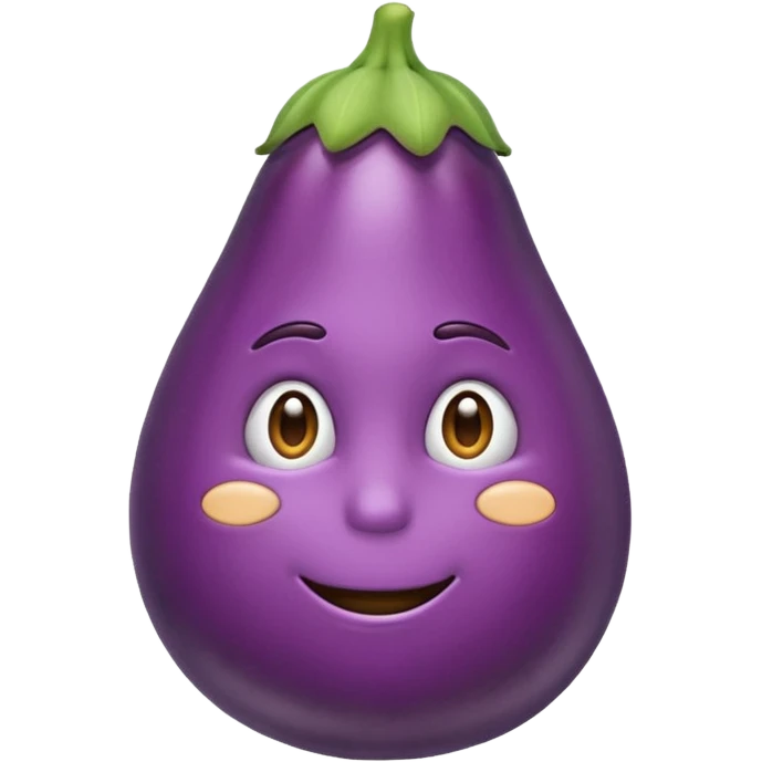 thinking emoji sucking on aubergine 🍆  emoji