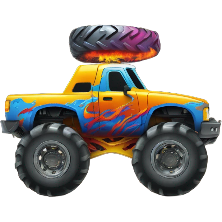Monster truck emoji