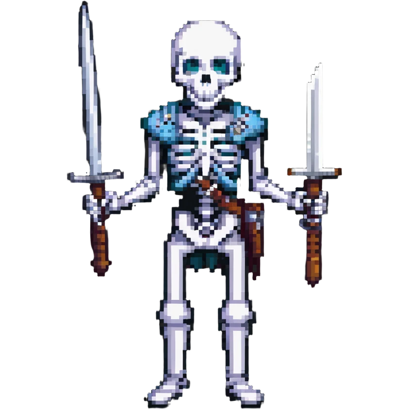 skeleton with a sword emoji