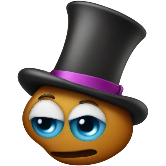 Poop with a hat  emoji