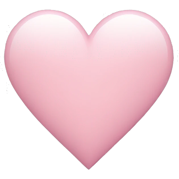 Light pink heart emoji