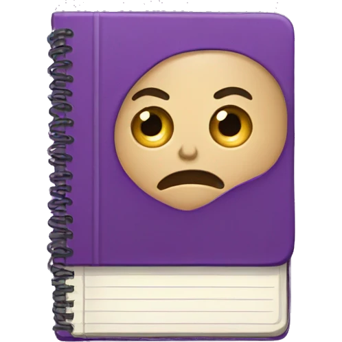 Purple notebook emoji