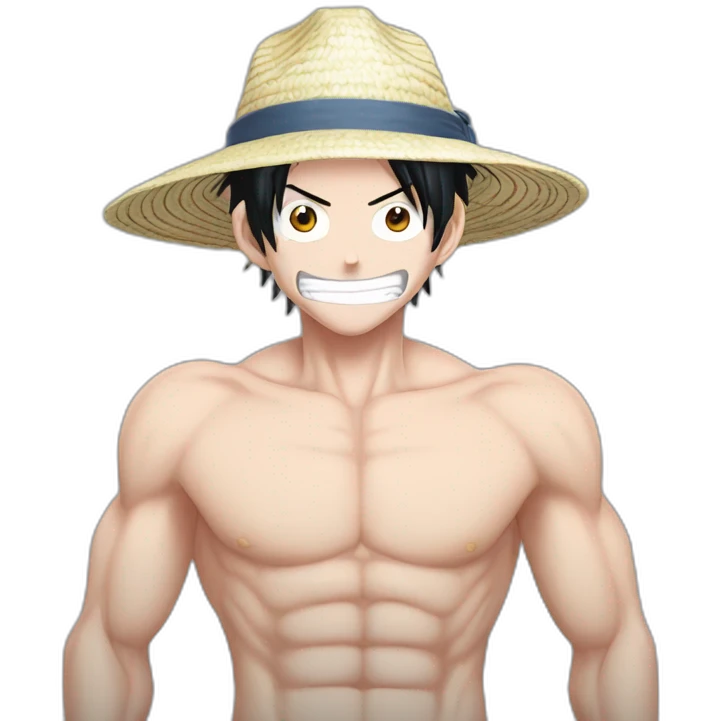 Luffy cheveux blanc ultra instinct  emoji