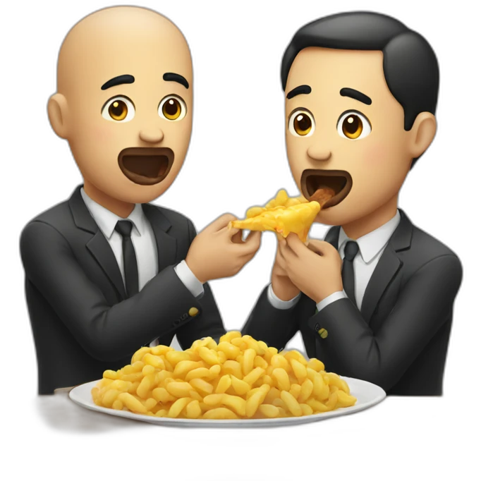 man eating man emoji