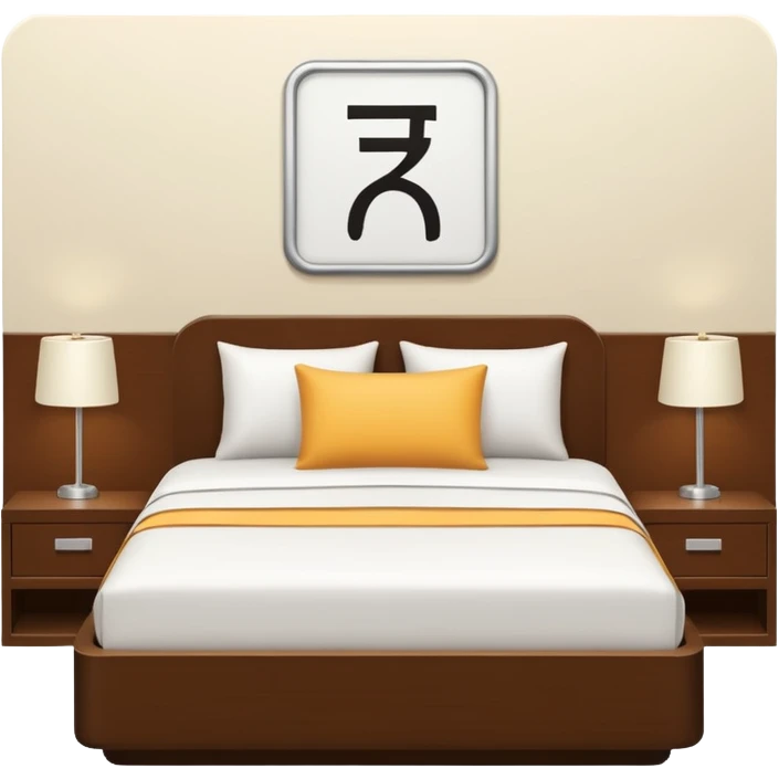 hotel room number 309 in Japanese emoji