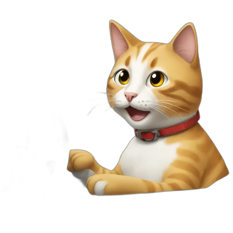 Cat driving a car emoji