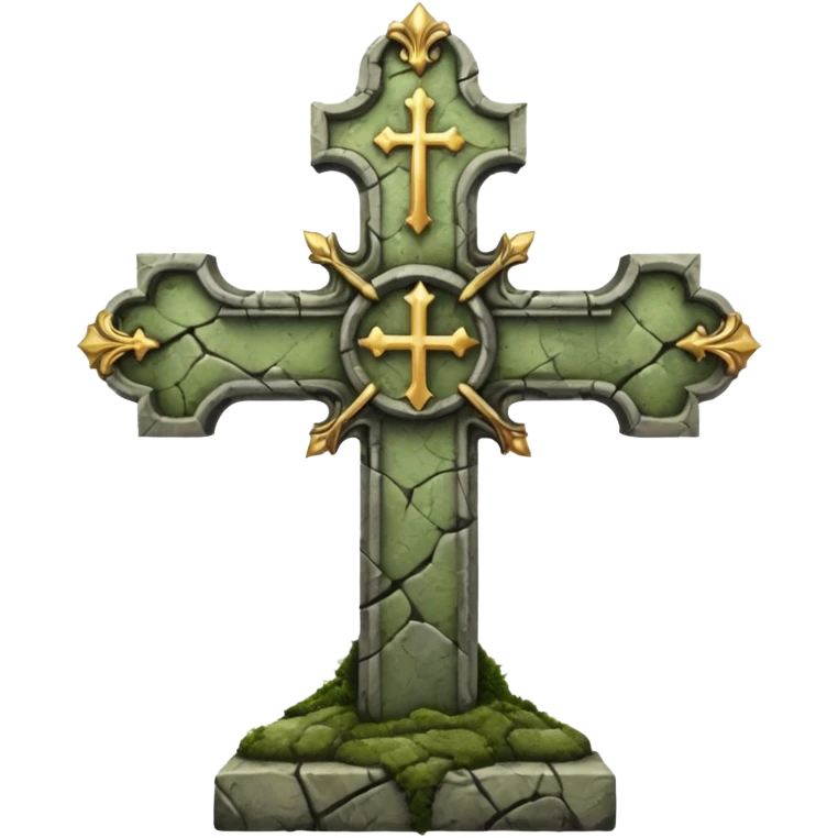 Dark Fantasy church cross emoji