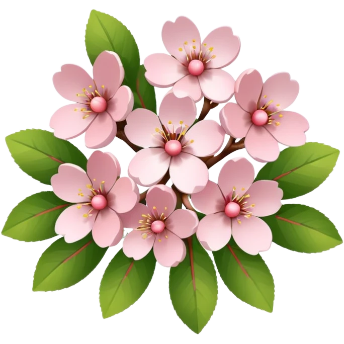White cherry blossom  emoji