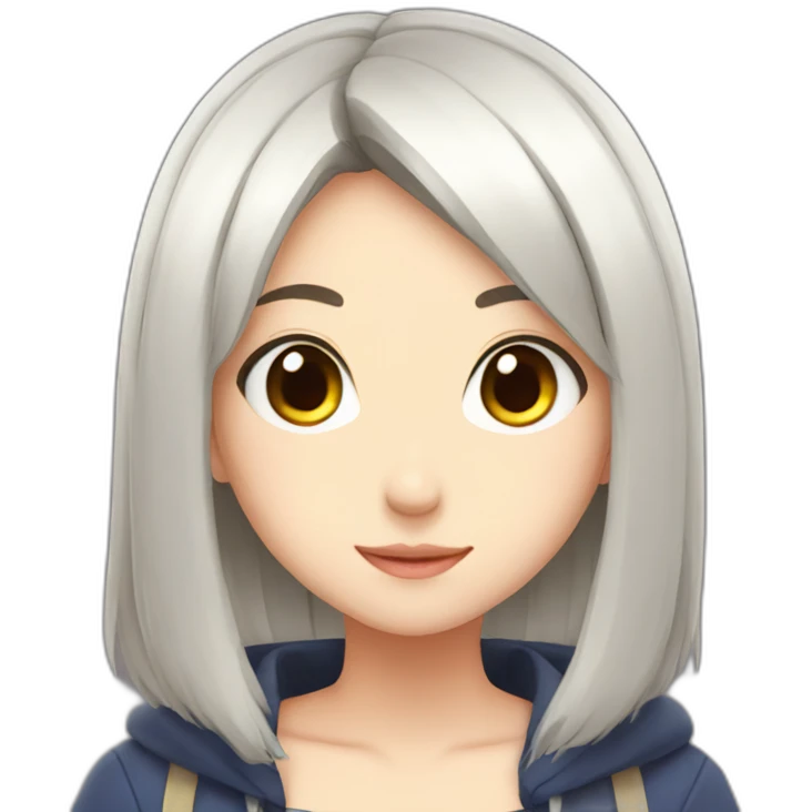 Cute anime girl emoji