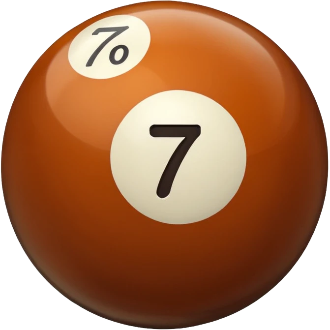 billiard ball 7 number emoji