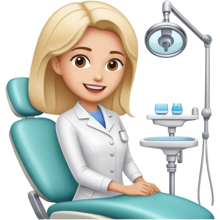 Woman in dental chair emoji