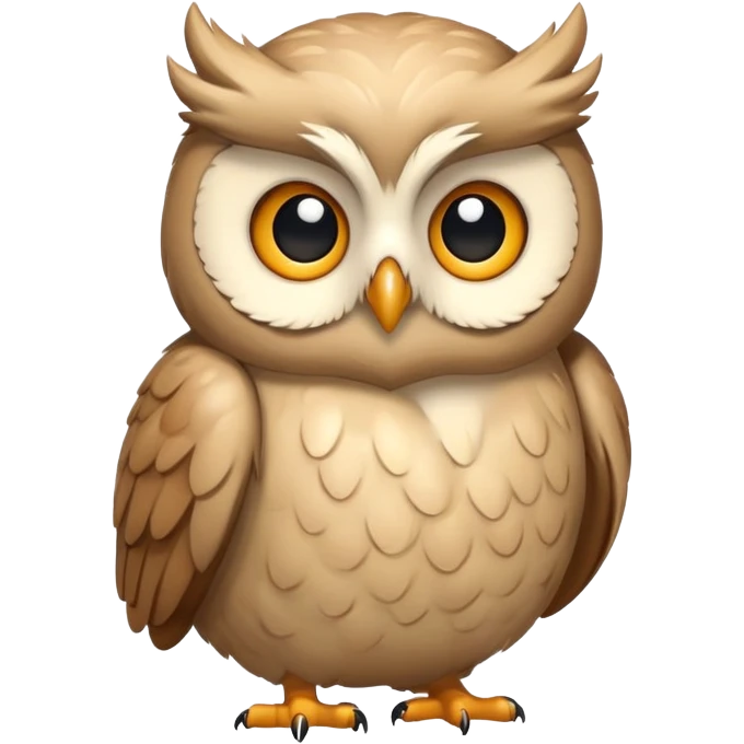owl hugs own beige emoji
