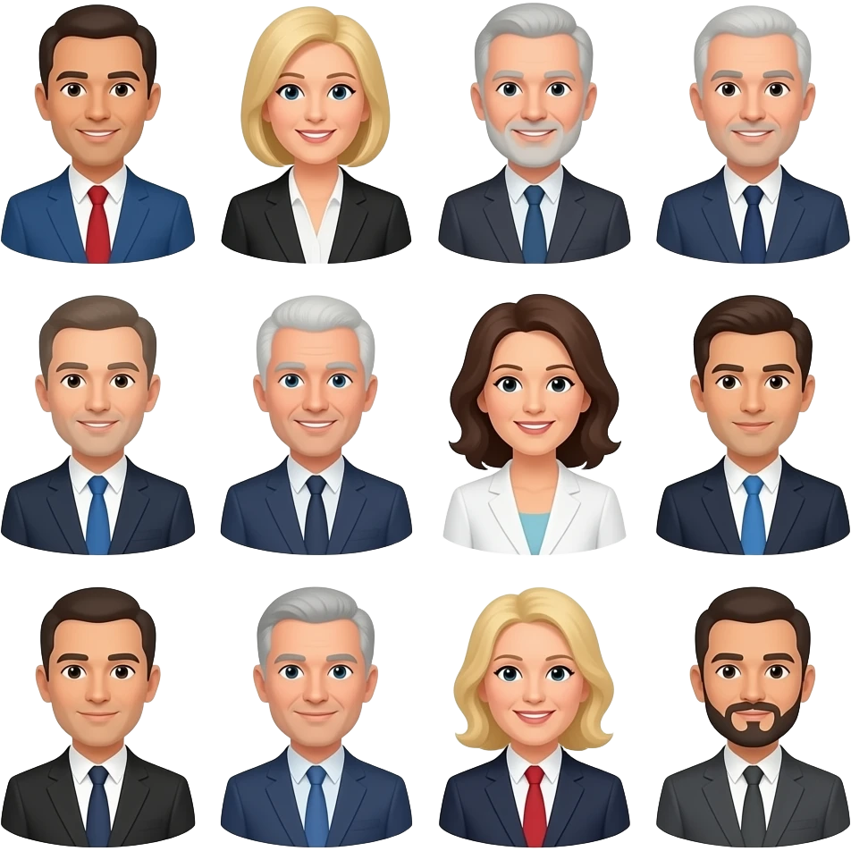 varias perfonas del govierno emoji