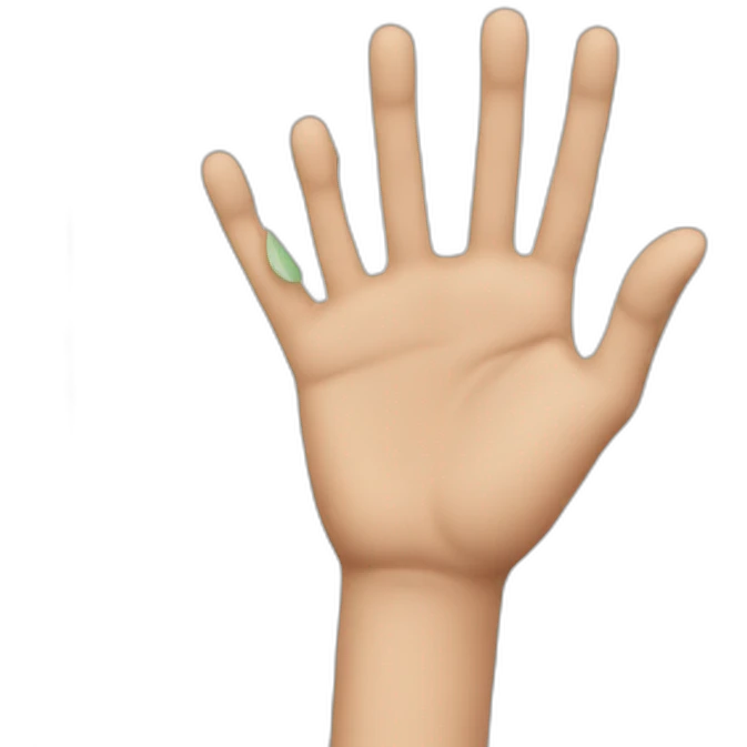 Pointer finger but in the middle emoji
