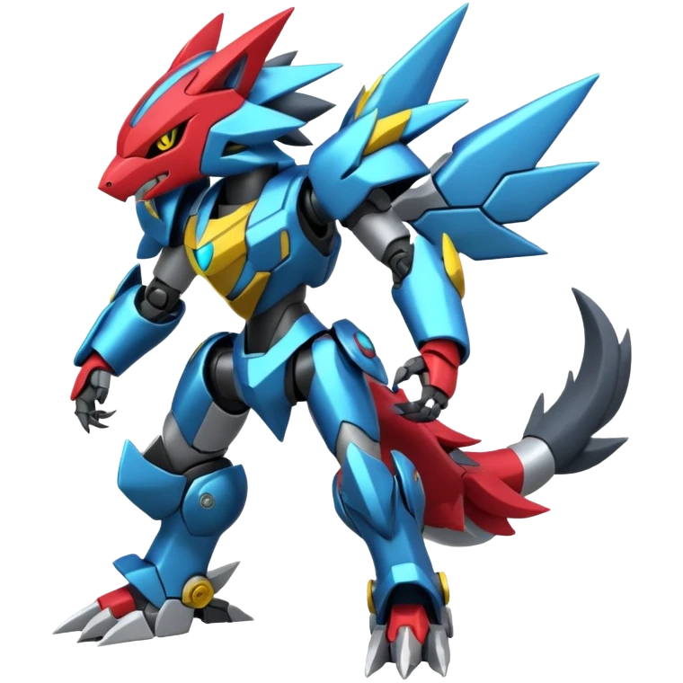 Zeraora-Zoroark-medabot-Mecha full body emoji
