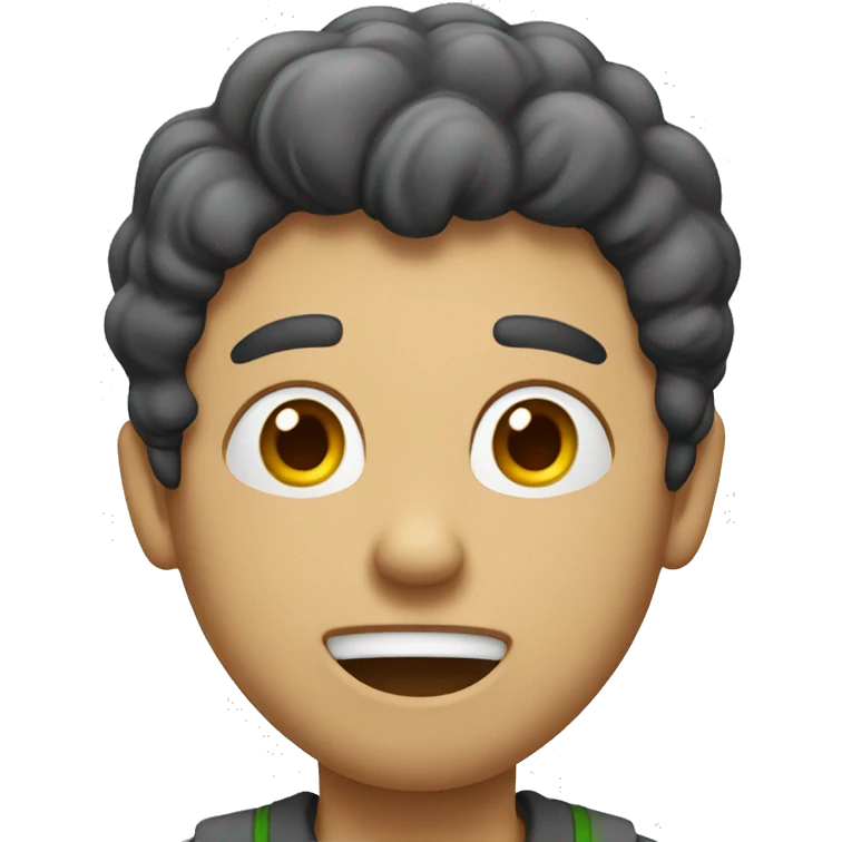 A guy that is mewing emoji