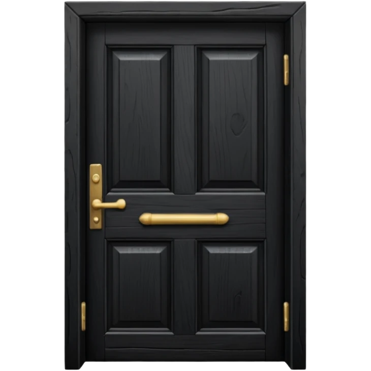 a black door  emoji