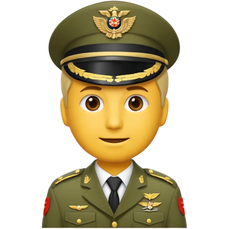 Eine salutierenden Emoji (Hautfarbe: weiß) in Armee Klamotten männlich  emoji