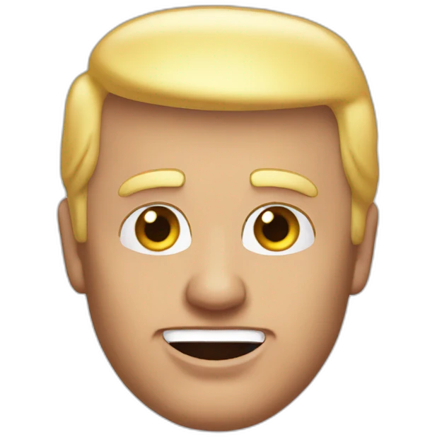 Donald trump but bald emoji