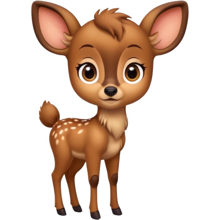 A cute full body Bambi  emoji