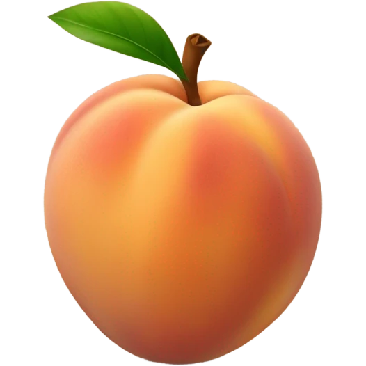 A peach with a handprint on it because it was slapped ￼ emoji