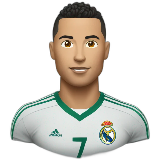 Ronaldo avec une tête d'animal emoji
