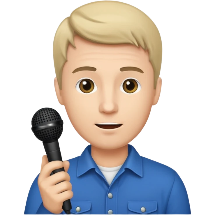 mann mit mikrofon emoji