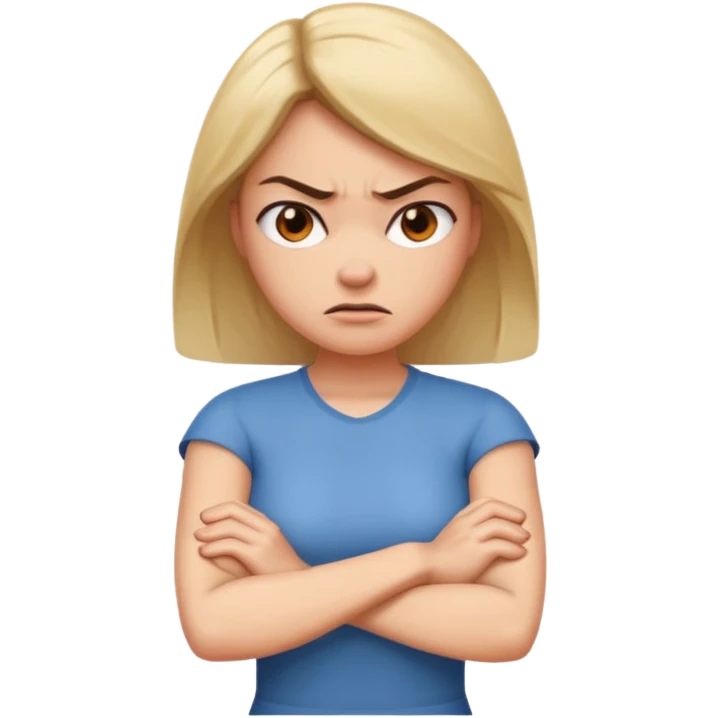 Woman “cock blocking”  emoji