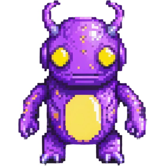 purple space creature with glowing spots emoji