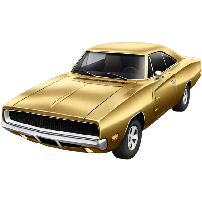 gold dodge charger emoji