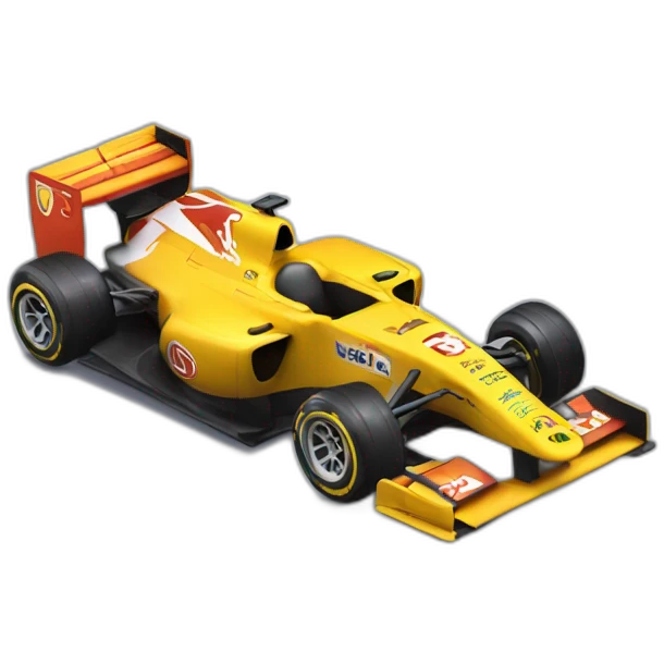 gaot with a f1 car emoji