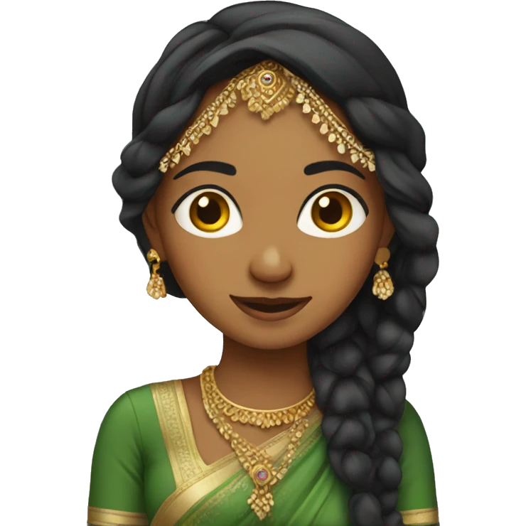 North indian girl emoji