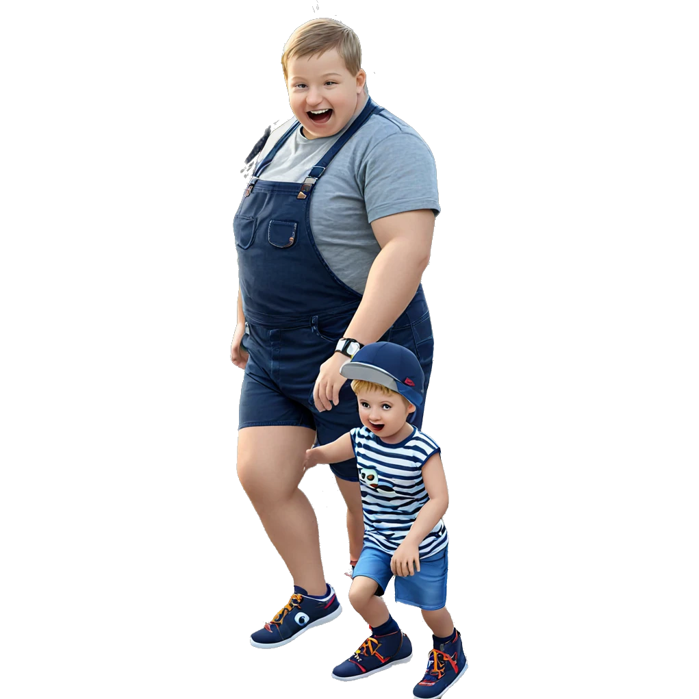 boys playing outdoors in shorts emoji