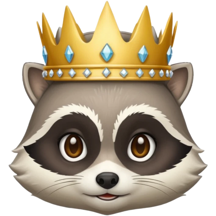 Princess raccoon emoji