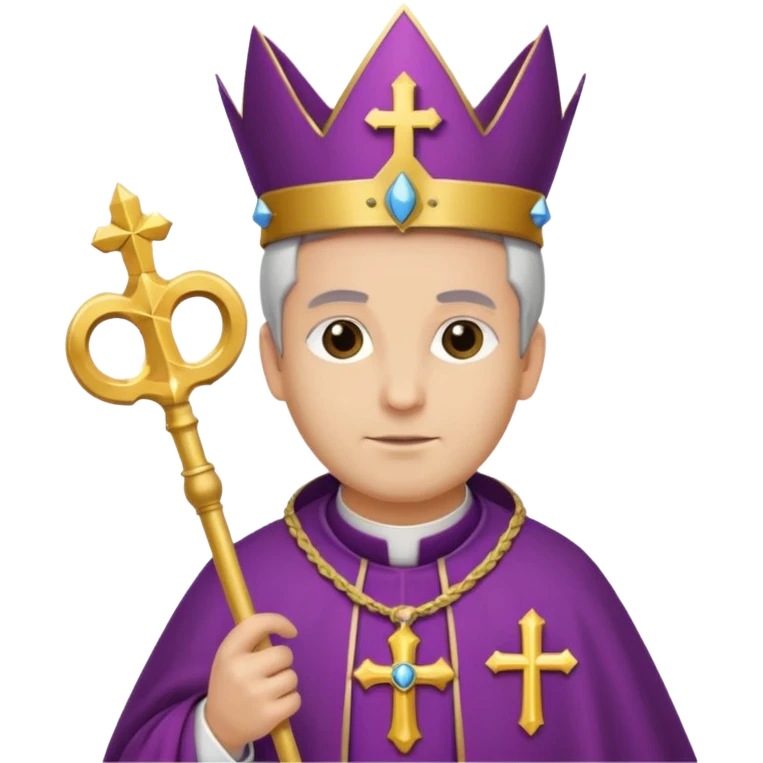 OBISPO DE IGLESIA CON PIEL BLNCA emoji