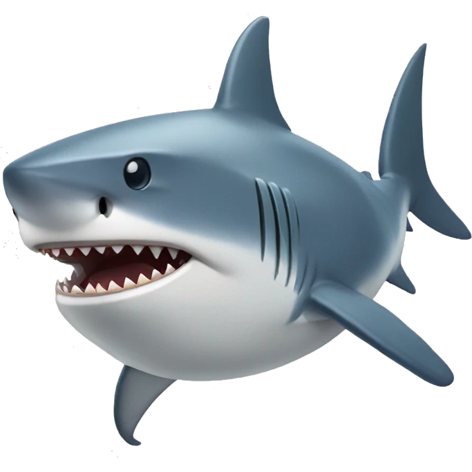 Shark with bow on top emoji